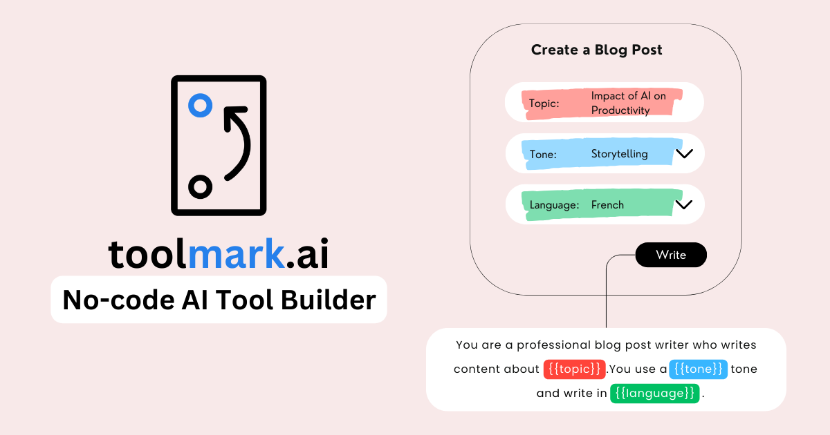 toolmark.ai - No-code AI Tool Builder