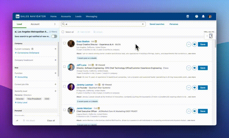 LinkedIn Sales Messenger Demo